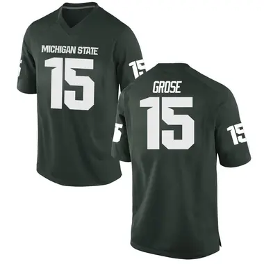 Green Angelo Grose Men's Michigan State Spartans Football College Jersey - Game