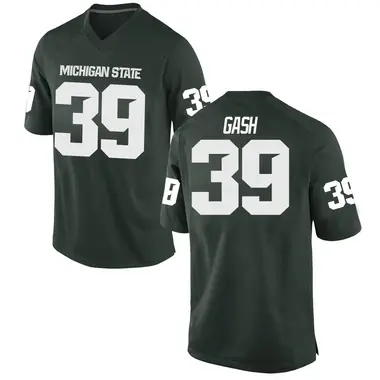 Green Caleb Gash Men's Michigan State Spartans Football College Jersey - Game