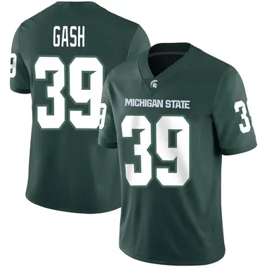 Green Caleb Gash Men's Michigan State Spartans Football Jersey - Game