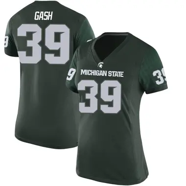 Green Caleb Gash Women's Michigan State Spartans Football College Jersey - Replica