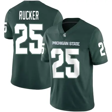 Green Chance Rucker Men's Michigan State Spartans Football Jersey - Game