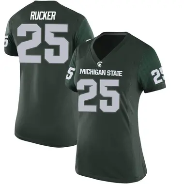 Green Chance Rucker Women's Michigan State Spartans Football College Jersey - Game