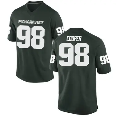 Green Demetrius Cooper Men's Michigan State Spartans Football College Jersey - Game