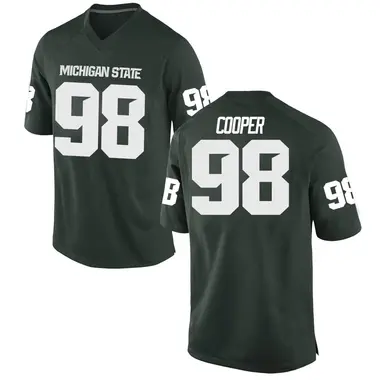 Green Demetrius Cooper Men's Michigan State Spartans Football College Jersey - Replica