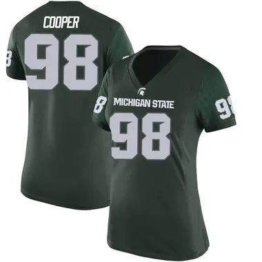 Green Demetrius Cooper Women's Michigan State Spartans Football College Jersey - Game