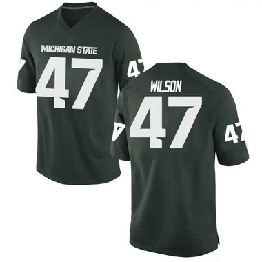 Green Jaxson Wilson Men's Michigan State Spartans Football College Jersey - Game