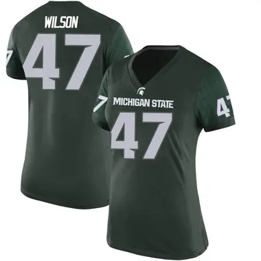 Green Jaxson Wilson Women's Michigan State Spartans Football College Jersey - Game