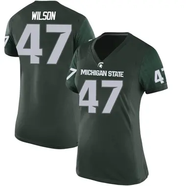 Green Jaxson Wilson Women's Michigan State Spartans Football College Jersey - Replica