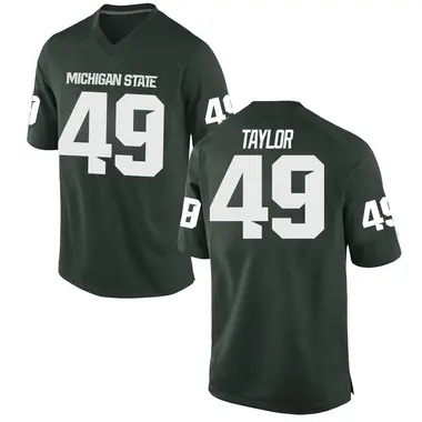 Green Reeves Taylor Men's Michigan State Spartans Football College Jersey - Replica