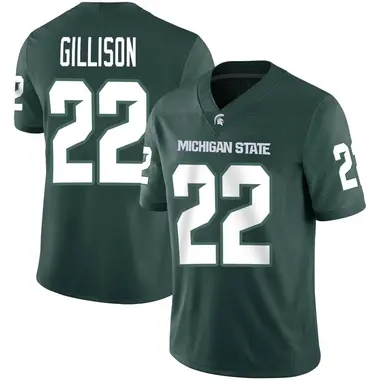 Green Tyler Gillison Men's Michigan State Spartans Football Jersey - Game