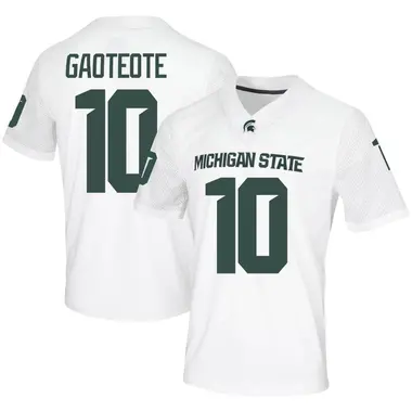 White Ma'A Gaoteote Men's Michigan State Spartans Ma'a Gaoteote Football Jersey - Game